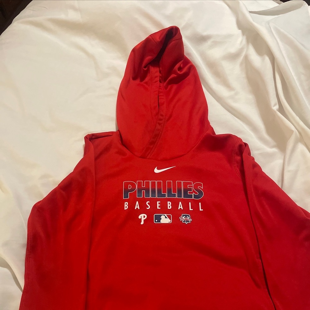 Nike Red Phillies Baseball Hoodie